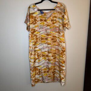 Pendleton Endless Summer 100% Silk Shift Dress